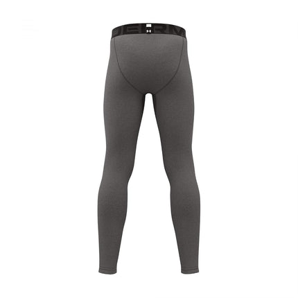 Under Armour Boys' ColdGear Baselayer Leggings, Charcoal Light Heather (019)/Black, XS