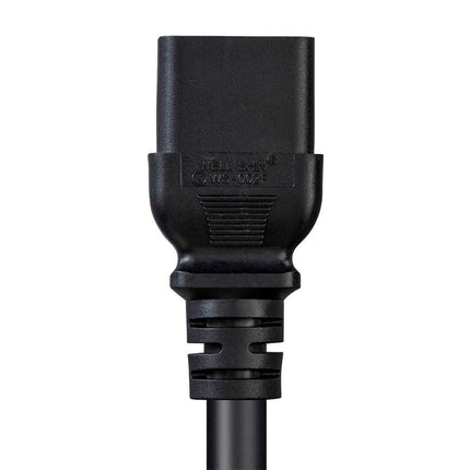Monoprice 135059 Heavy Duty Extension Cord - IEC 60320 C20 to IEC 60320 C19 12AWG 20A/2500W SJTW 250V Black 6ft
