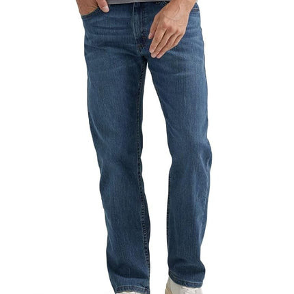 Wrangler Authentics Men's Regular Fit Comfort Flex Waist Jean, Blue Ocean, 35W x 30L
