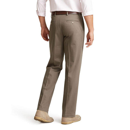 Pantalon plissé Dockers Signature Khaki Lux Cotton Stretch Coupe Classique pour Homme (Tailles Standard et Grandes Tailles), Décontracté, Dark Pebble, 36W x 29L
