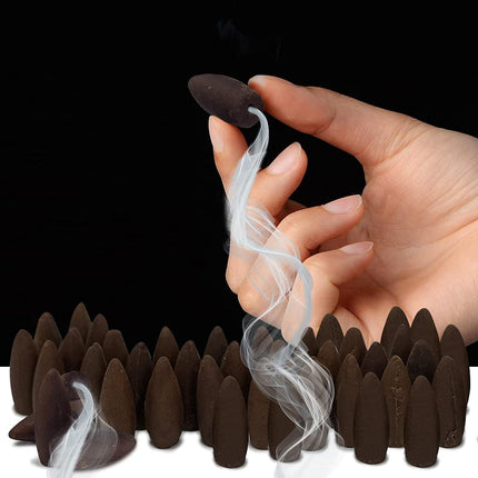 Citronella Backflow Incense Cones for Waterfall Aromatic Smoke Fountain Haze Falls