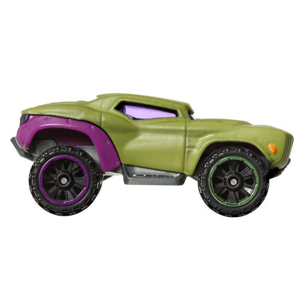 Hot Wheels Character Cars, Marvel Hulk, vehículo de juguete para niños de 3 años en adelante