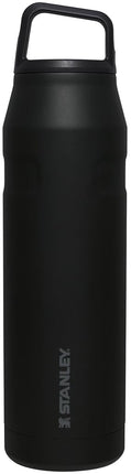 STANLEY IceFlow Cap and Carry Water Bottle 36 oz | Wide Mouth Twist Lid | Lightweight and Leakproof for Travel and Sports | Insulated Stainless Steel | BPA-Free | Black