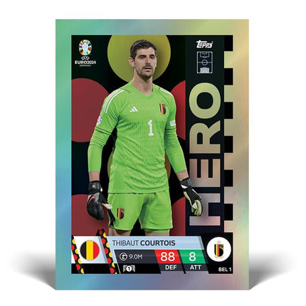 Topps Official Euro 2024 Match Attax - Full Box - 36 Packets of Euro 2024 Match Attax (288 Cards). Ultra-Rare Cristiano Ronaldo Career Celebration to be Found Inside Lucky Boxes.