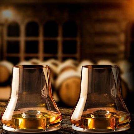 Peugeot 266097 Impitoyable Whisky Tasting Set. Includes Cordial Glass and Chilling Base