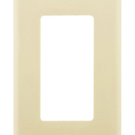 Leviton Decora 1-Gang Wallplate, Standard Size, Thermoset, Device Mount, 80401-0GY, Grey