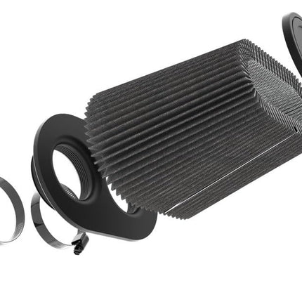 K&N Black Universal Dryflow Oval/Conical Air Filter 72mm dual flange, 152mm x 229mm base, 191mm x 94mm top, 191mm height (RU-3136HBK)
