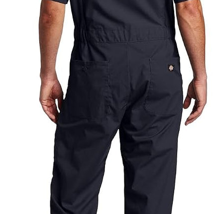 Dickies Men's Short Sleeve Coverall, Dark Navy, Large Tall