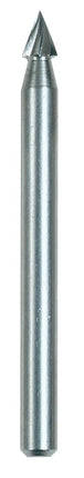 Dremel 118 Rotary Tool Accessory Carving Bit- Perfect for Wood, Plastic, Linoleum, and Soft Metals, Gray, 1/8 in