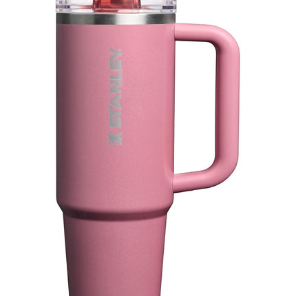 Vaso Stanley Quencher ProTour Flip Straw con Tapa Antiderrames 30 oz | Popote Incorporado y Asa | Compatible con Portavasos para Viajes | Taza Aislada de Acero Inoxidable | Sin BPA | Port Shimmer