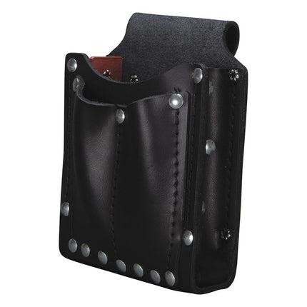 Tool Pouch, Leather, 3 Pkts, Tunnel Loop
