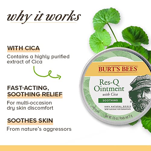 Burt's Bees 100% Natural Origin Multipurpose Res-Q Ointment with Cica, 15g, 15 g (Pack of 1)