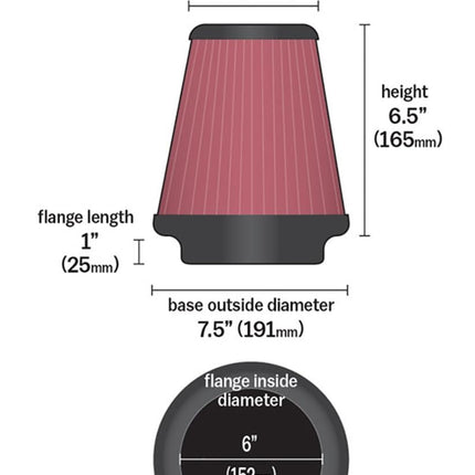 Flange Diameter: 3.25 In, Filter Height: 5.5 In, Flange Length: 1 In
