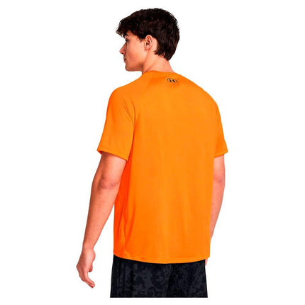 Camiseta de manga corta Under Armour Tech 2.0 para hombre, (811) Atomic / Negro, XS