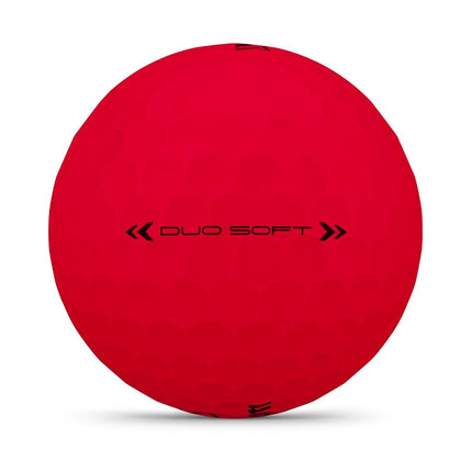 Wilson Duo Soft Golf Balls – Red, 12-Pack, World's Softest Feel, High-Energy Core, Straighter Flight