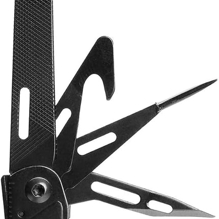 SOG PowerPint Mini Multi-Tool-Utility Tool with Compound Leverage Smooth Open, 18 Lightweight Specialty Tools, Stainless Steel Blade-Black (PP1002-CP)