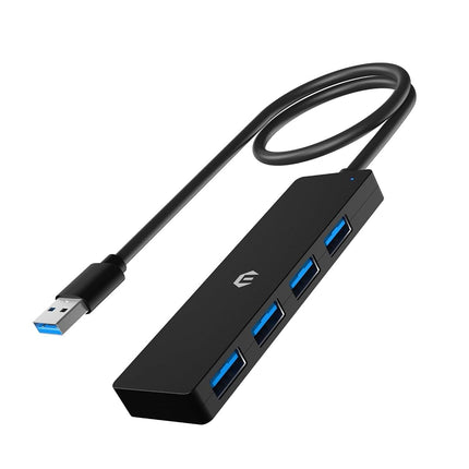 Tymyp USB 3.0 Hub, 4-Port USB Hub, USB Expander for Laptop, Xbox, Flash Drive, Hard Drive, Gaming Console, Printer, Camera, Keyboard, Mouse, and More