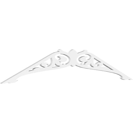 Ekena GPP072X015X100CRL Gable Pediment, Primed, 72" W x 15" H x 1" P (5/12)