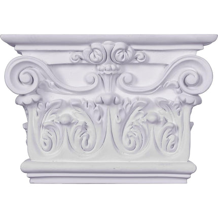 Ekena CAP07X10X03AR 10 1/2" H x 2 5/8" P Artis Onlay Capital (Fits Pilasters up to 7 3/4" W x 1 3/8" D), Primed