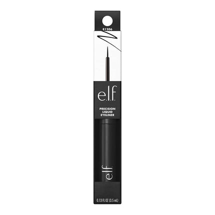 e.l.f. Precision Liquid Eyeliner, Smudge-proof, Buildable, Long-lasting, Enhances, Defines, Tapered brush design for or defined and precise lines 3.5ml