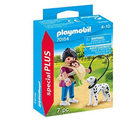 Playmobil 70154 Special Plus Mama with Baby and Dog ful, Fun Imaginative Role-Play, PlaySets Suitable for Children Ages 4+