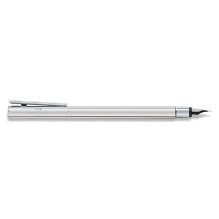 Faber-Castell Neo Slim 342002 Fountain Pen Stainless Steel Nib Width EF Shiny Silver