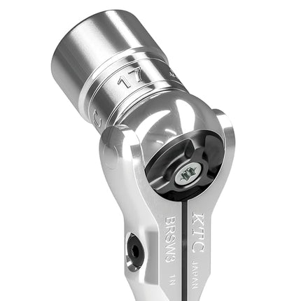 Kyoto Tool (KTC) 9.5 sq. Long Swivel Ratchet Handle BRSW3L Silver