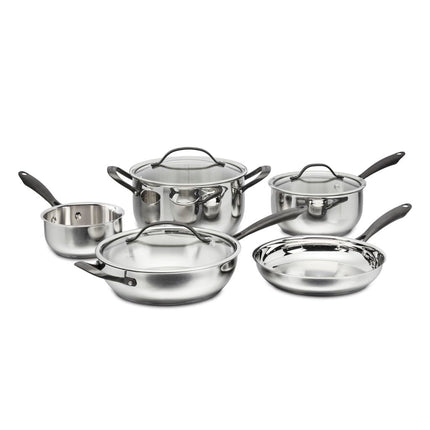 Cuisinart Radiant PRO 8-Piece Stainless with Brushed Titanium Finish Cookware Set