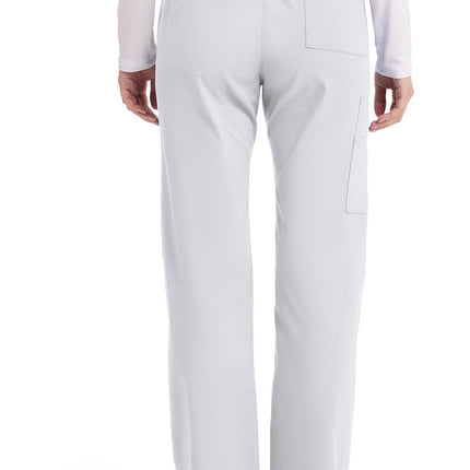 Dickies Womens 86206 Signature - Pantalón cargo médico con cordón de ajuste a mitad de tiro - Blanco - XXS Petite
