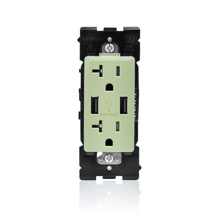 Leviton RUAA2-PS Renu USB Charger/Tamper-Resistant