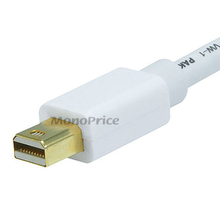 Monoprice 106007 6-Feet 32AWG Mini Display Port to Display Port Cable, White