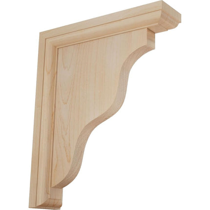 Ekena BKT02X09X11HAMA 2 1/4" W x 9" D x 11" H Hamilton Traditional Bracket, Maple
