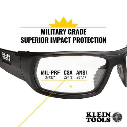 Professional Safety Glasses, Full-Frame, Indoor/Outdoor Lens