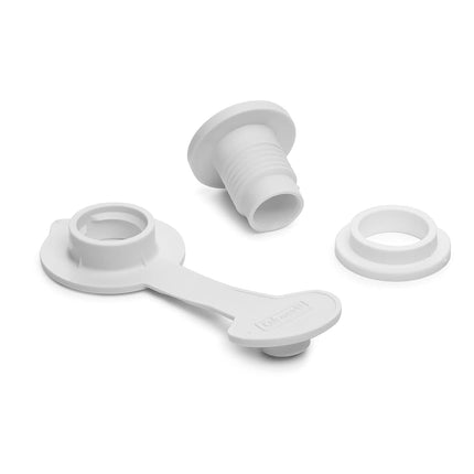 Conjunto de tapón de drenaje estándar para nevera Coleman - Vástago de 1 pulgada de largo