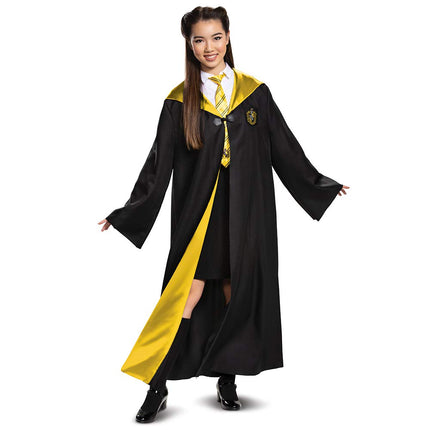 DISGUISE unisex adult Hufflepuff Costume Outerwear, Black & Yellow, Extra Small 14-16 US