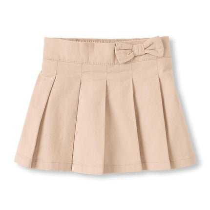 Jupe-short d'uniforme de Place pour enfants pour filles taille plus, Biscuit, 12