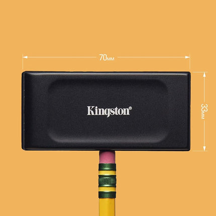 Kingston XS1000 1TB External SSD USB 3.2 Gen 2 Portable Solid State Drive Black - SXS1000/1000G
