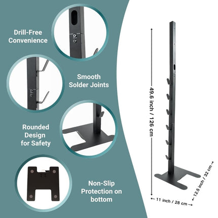 IZSOHHOME Vacuum Stand for Dyson,Storage Stand Docking Station Holder,Compatible with Dyson V15 V11 V10 V8 V7 V6 Cordless Vacuum Cleaners Accessories,Stable Metal Bracket Organizer Rack(Update Black)