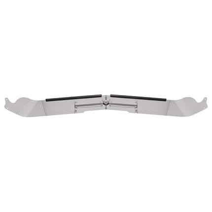 ALMULOO Roof Sunvisor Compatible with Mack CH, CX, Granite, Vision, Without Roof Fairing, Drop Sun Visor 304 Stainless Steel Silvery