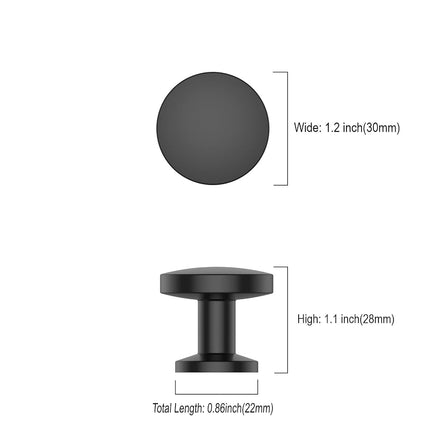 Asidrama 20 Pack Matte Black Kitchen Cabinet Knobs - Dresser & Drawer Knobs - Zinc Cabinet Hardware