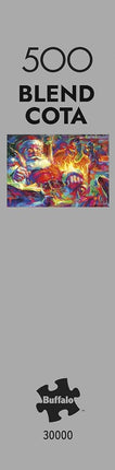 Buffalo Games – Blend COTA - Santa Checks Twice - 500 Piece Silver Select Jigsaw Puzzle Colorful Puzzles for Adults – Precision-Cut Pieces, Beautiful Artwork for Relaxing Fun