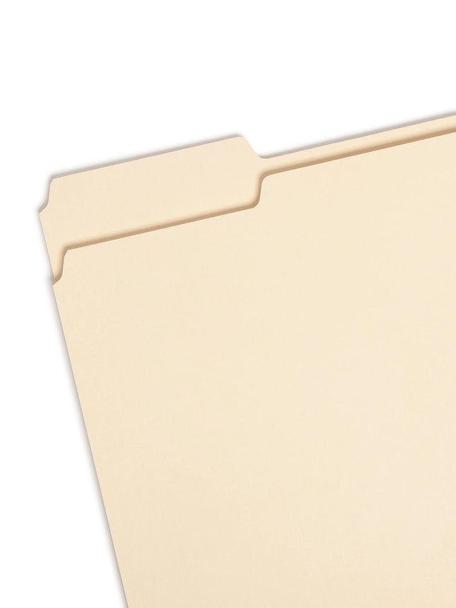 Smead 100% Recycled File Folder, 1/3-Cut Tab, Letter Size, Manila, 100 Per Box (10339)