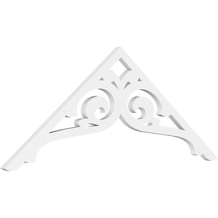 Ekena GPP048X018X100BOR Gable Pediment, Primed, 48" W x 18" H x 1" P (9/12)
