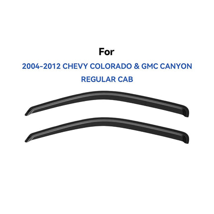 Window Visors Rain Guards for 2004-2012 Chevy Colorado/GMC Canyon Regular