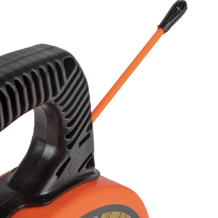 Fish Tape, Multi-Groove Fiberglass Wire Puller with Nylon Tip, Optimized Housing and Handle, 15 m, Klein Tools 56382