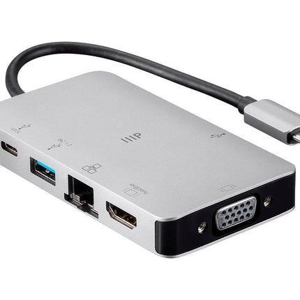 Monoprice 134184 USB-C a HDMI | (4k/60hz), carcasa de aleación de aluminio, adaptador con conector niquelado - Serie Consul