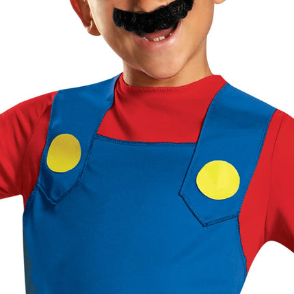 Disguise Official Classic Nintendo Super Mario Costume Kids includes Mario Hat, Mario Fancy Dress Up Outfit Children Halloween Birthday World Book Day Costumes for Boys Large