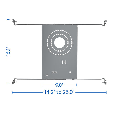 GE Wafer Downlight Mounting Bracket, Compatible with 2, 4, & 6in Cync & Color Select Wafer Light Fixtures