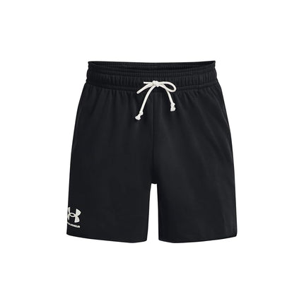 Under Armour Mens Rival Terry 6'' Shorts Black M
