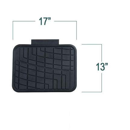 Automotive Floor Mats Red Universal Fit Heavy Duty Rubber fits Most Cars, SUVs, and Trucks, Full Set Trim to Fit FH Group F11311RED
